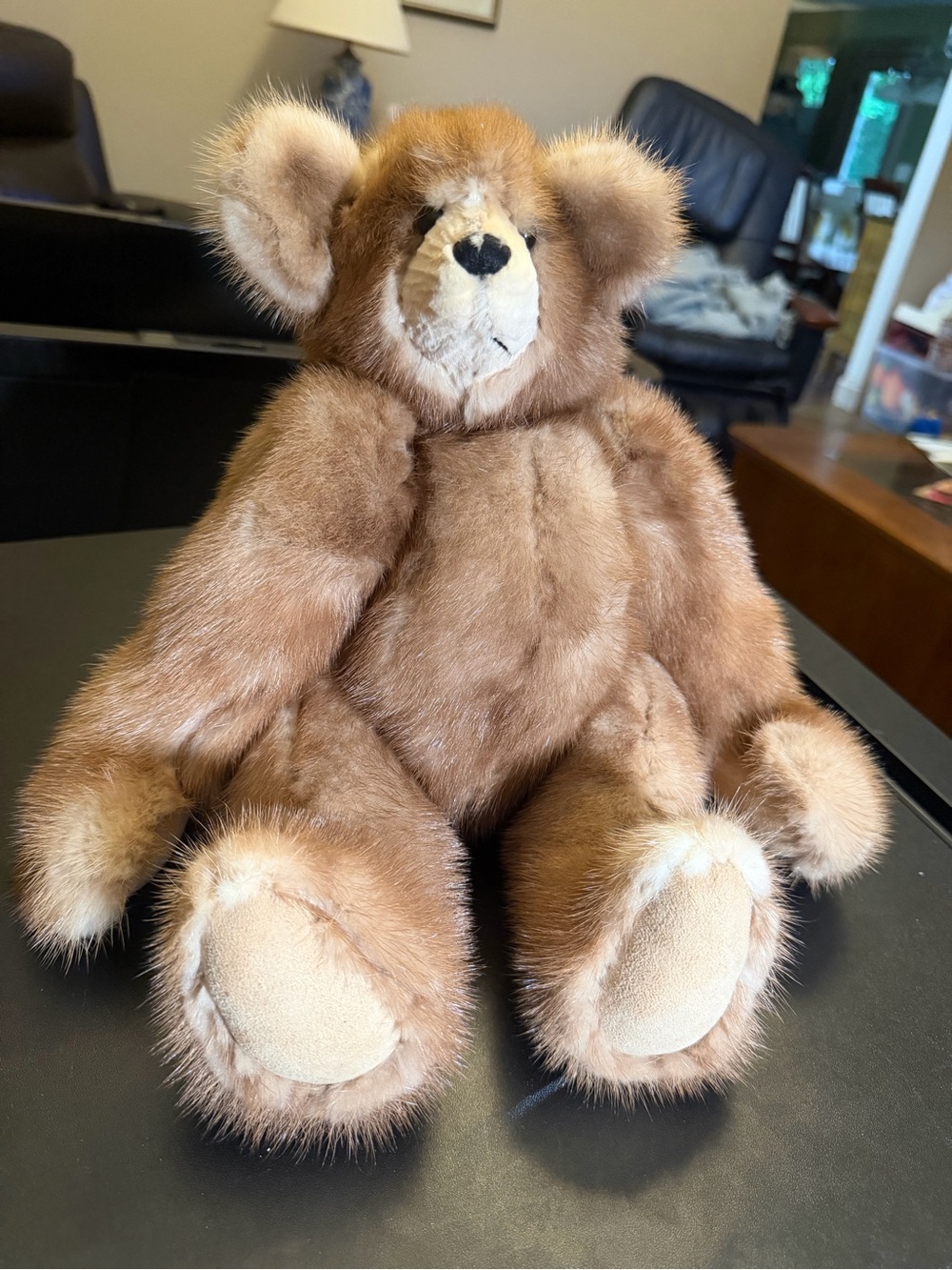 Plush Brown Teddy Bear Stuffed Animal for Kids - Soft Cuddly Toy